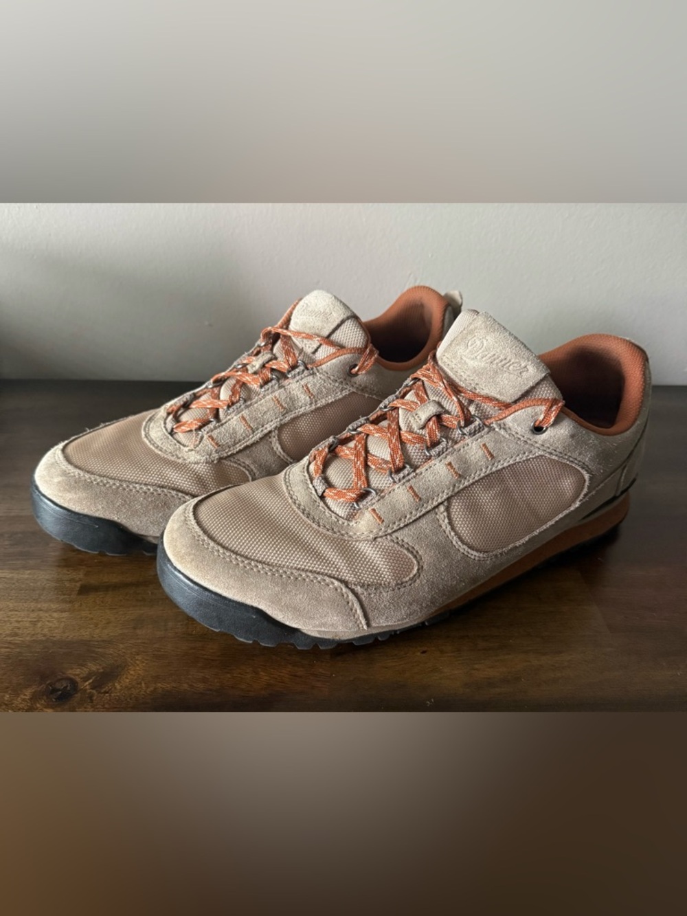 Danner Jag Low Men's Size 11 Tan Beige Brown Suede Mesh Retro Hiking Shoes 37395